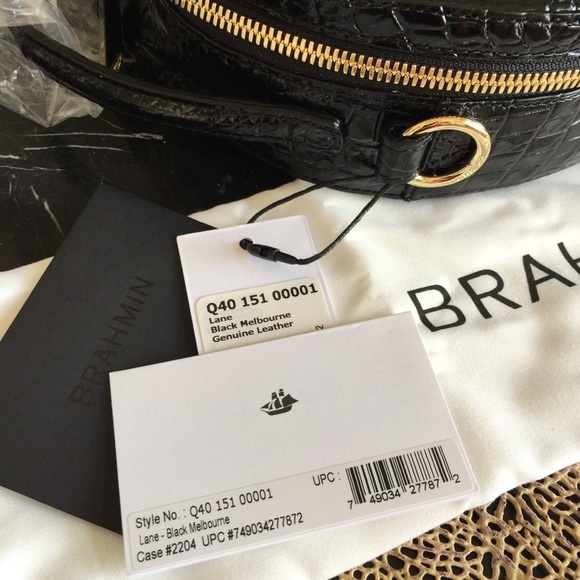 🚫SOLD🚫🐾🌴2018 🌴🐾BLACK LANE BRAHMIN CROSSBODY - Picture 7 of 8